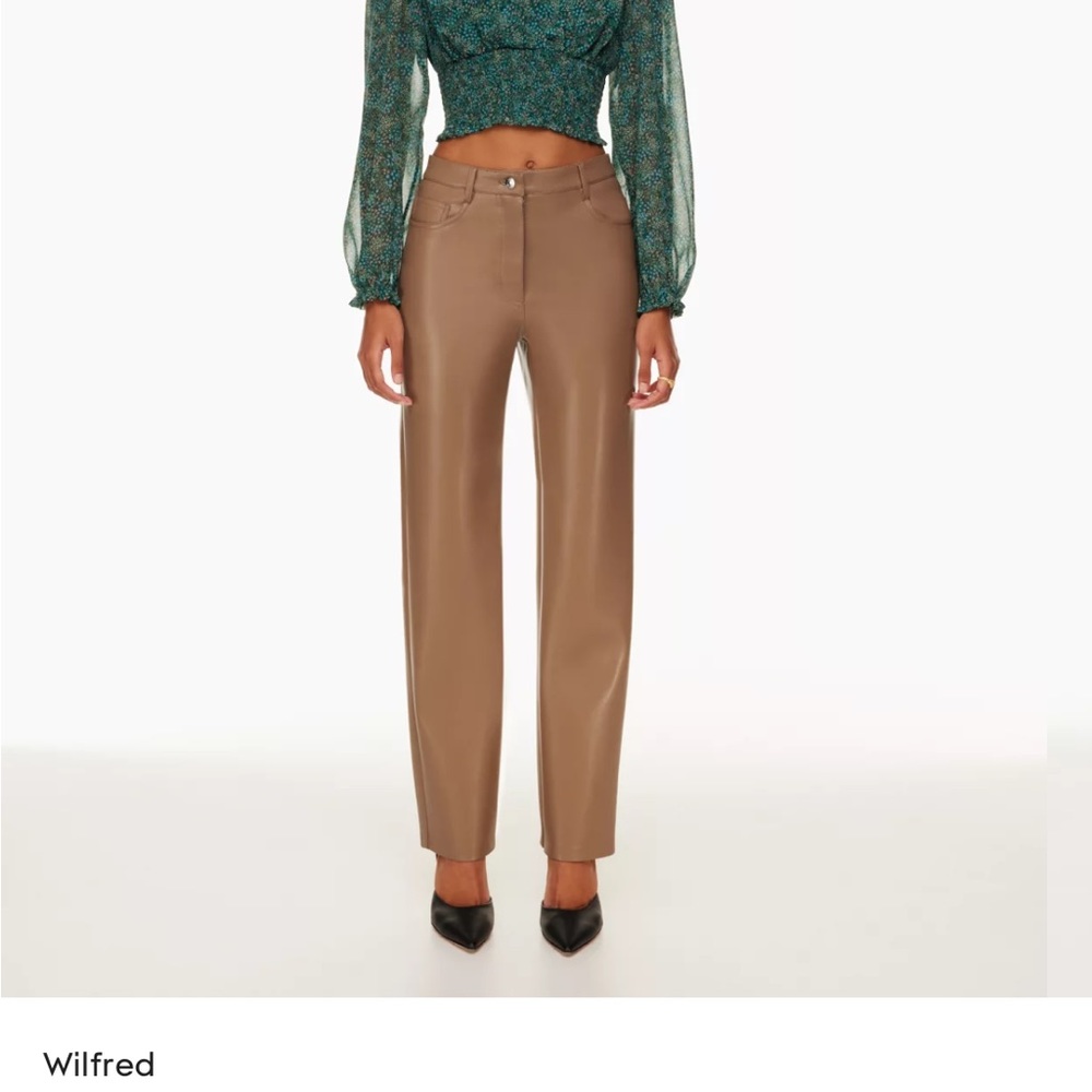 Melina pant in camel - Aritzia